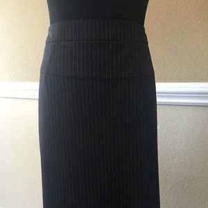 Worthington Black/White Pinstripe Pencil Skirt